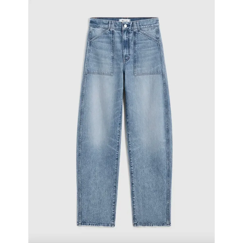 Madewell The Tall Balloon Jean Raebrook Wash Blue High Rise Rigid US 30T NWT